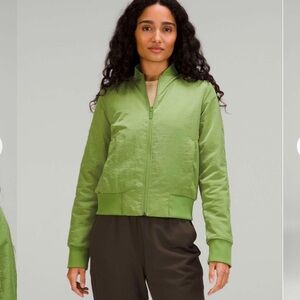 lululemon athletica Green Bomber Jacket